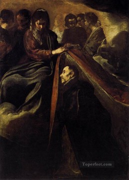  sulla Pintura al %c3%b3leo - San Ildefonso recibiendo la casulla de manos de la Virgen Diego Velázquez